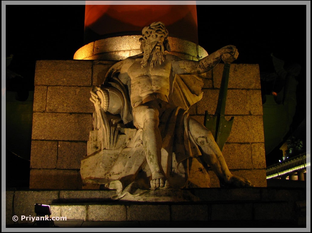 Rostral column with a figure representing Dnieper River - priyank