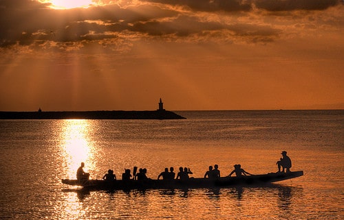 manila bay at sunset